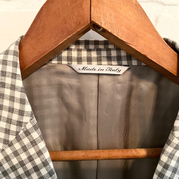 Canali Grey and White Houndstooth Blazer - Picture 8 of 16